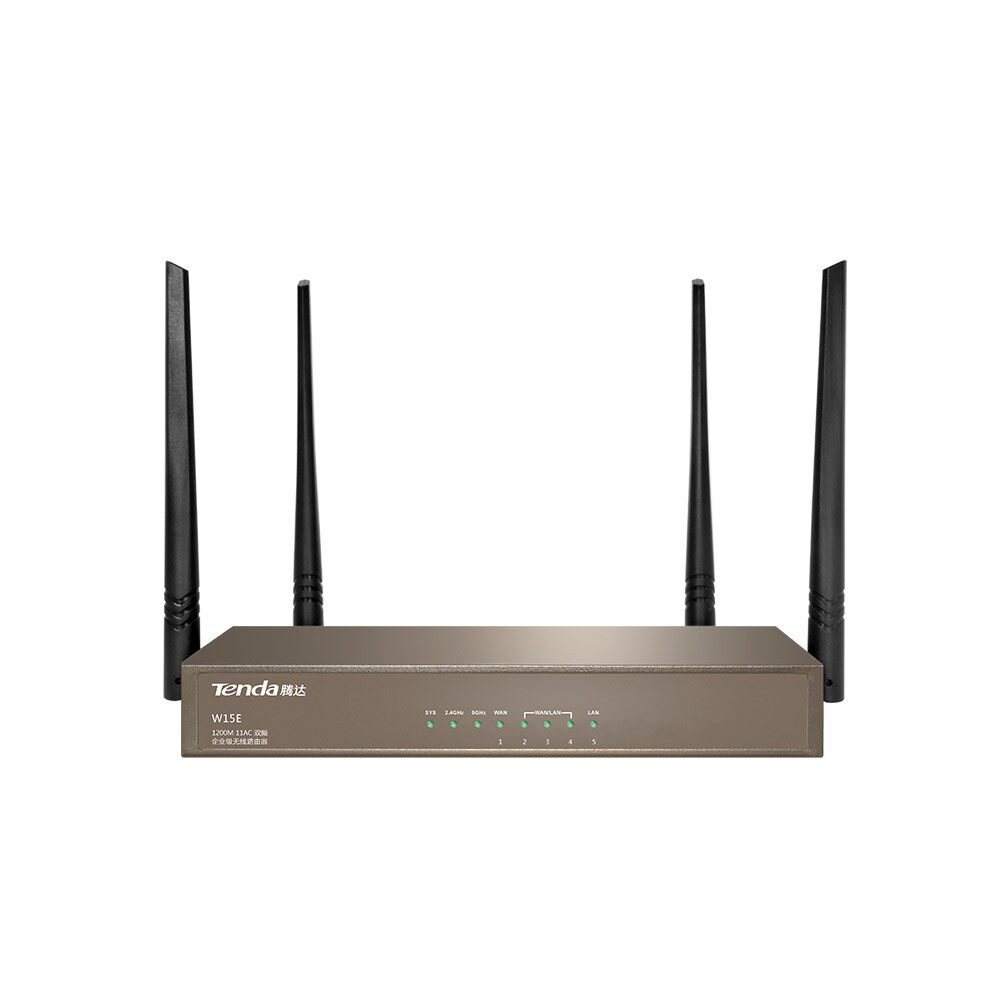 Second-hand Tenda W15E 100M wired dual-band 1200M enterprise-class router with 40 units