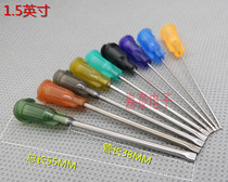 1 5-inch extended screw mouth flat nose flat nose needle glue coating needle glue syringe barrel needle dispensing accessories