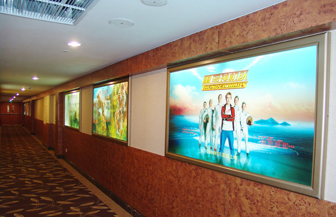 Silver black white gold frame ultra-thin light box open-door lightbox