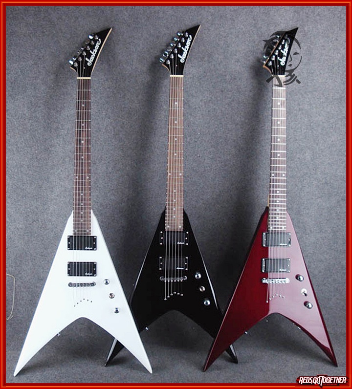 jackson jackson swallowtail electric guitar Big Fork V shaped swallowtail guitar metal rock guitar