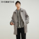 RS men's winter clothing high-end fashion mid-length double-sided woolen coat 2024 new winter woolen woolen coat for men