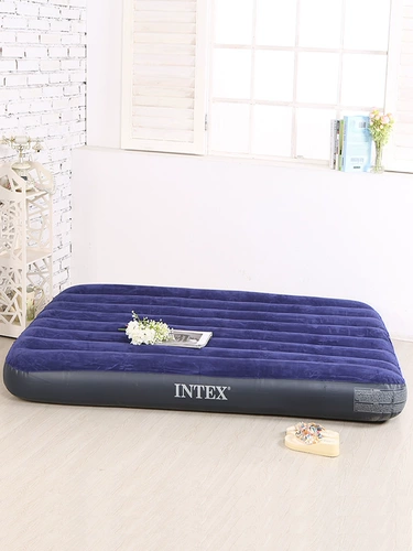 INTEX Эластичная кровать матраса Двойное домашнее использование, чтобы увеличить однонациональный матрас с утолщенной переносной кроватью на открытом воздухе.