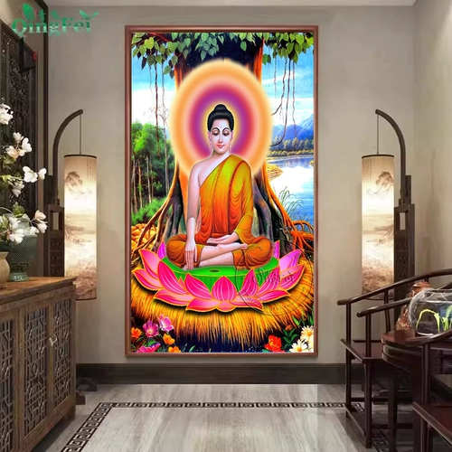 青飞 Точная индокитай Сакьямуни Новая версия креста -штифта в юго -восточном стиле, картина ручной работы ручной работы, нефинансируемые продукты