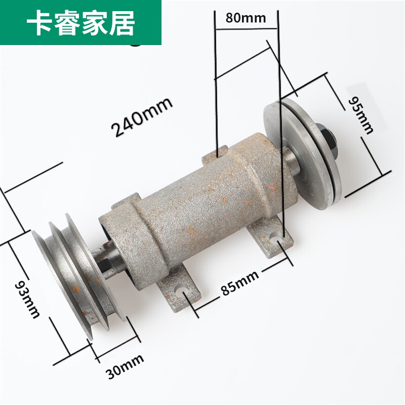 Push Bench Saw Spindle Base Wood Work Mechanical Push Bench Saw Accessory Saw Machine Plywood Bearing Seat Saw Shaft Spindle Push Table Saw Shaft Assembly