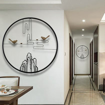 New Chinese style entrance living room dining room wall decoration pendant Creative Wrought iron wall hanging wall jewelry Wall hanging decoration