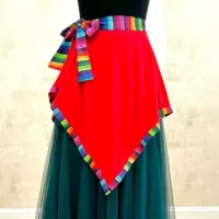 Цветной край красный {без гирлянды}