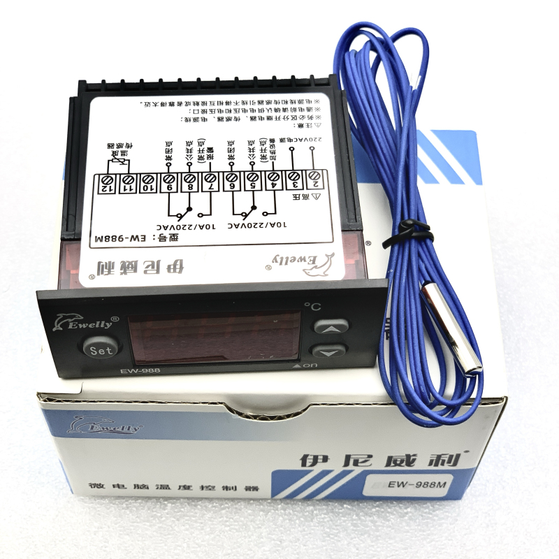 Genuine Iniveli Ew-988M Temperature Control Switch Digital Display High Temperature Controller 0-149 Degrees with Probe