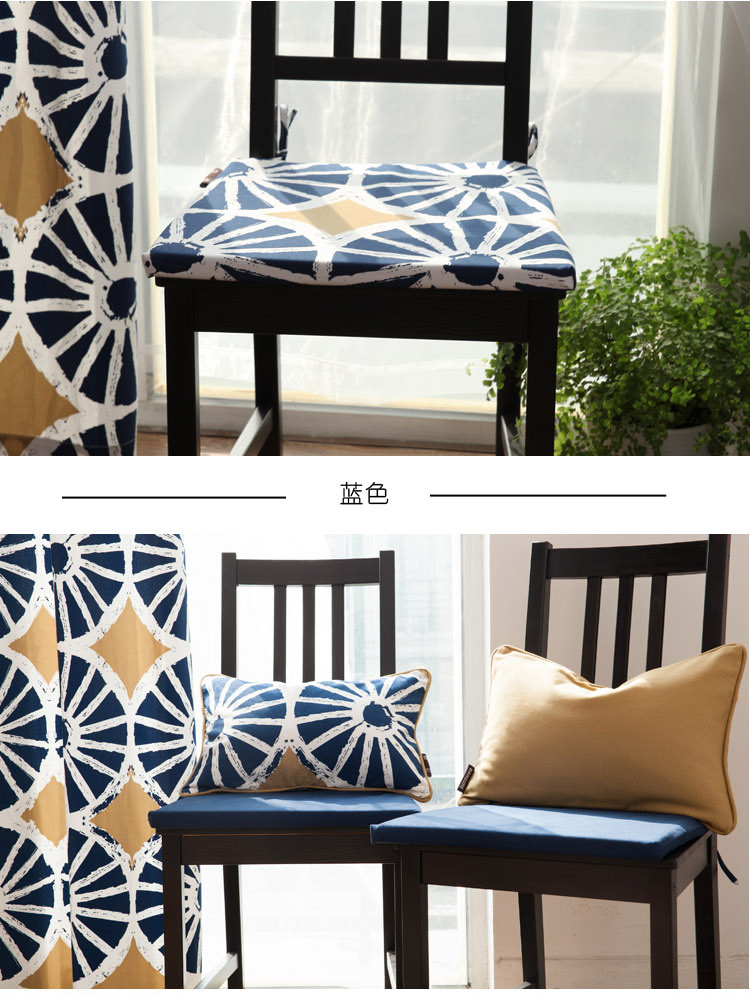Han Shang Sponge đệm dày chống trượt ghế ăn đệm vải sofa văn phòng đệm có thể tháo rời và có thể giặt đệm bông nệm ngồi