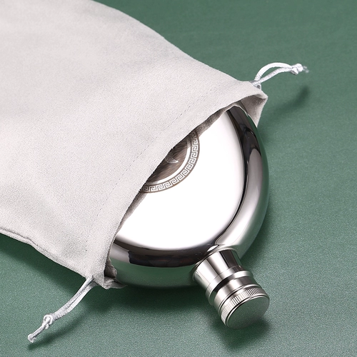 Большая карманная фляжка из нержавеющей стали для домашнего использования с гравюрой, объем 304, увеличенная толщина