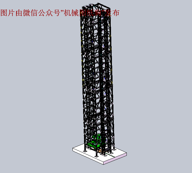 超多层垂直升降立体车库（停车设备）3D图纸 <wbr>SOLIDWORKS设计