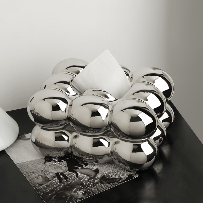 Behan Beauty Light Lavish Ceramic Cramme Paper Box Home Living Room Creative Table Tea Table Tea Table Home Advanced Sensory Tissue Box Pendulum-Taobao