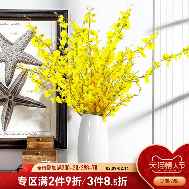 Behanmei modern simple floor-to-ceiling living room creative flower arrangement ornaments home decoration ceramic dried flower vase flower art