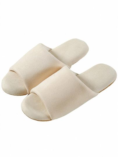 Spring and Summer Open Japanese-Style Home Indoor Men's and Women's Silent Home Soft-Soled Large-Size Floor Confinement Cotton Slippers