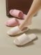 Spring and Summer Open Japanese-Style Home Indoor Men's and Women's Silent Home Soft-Soled Large-Size Floor Confinement Cotton Slippers