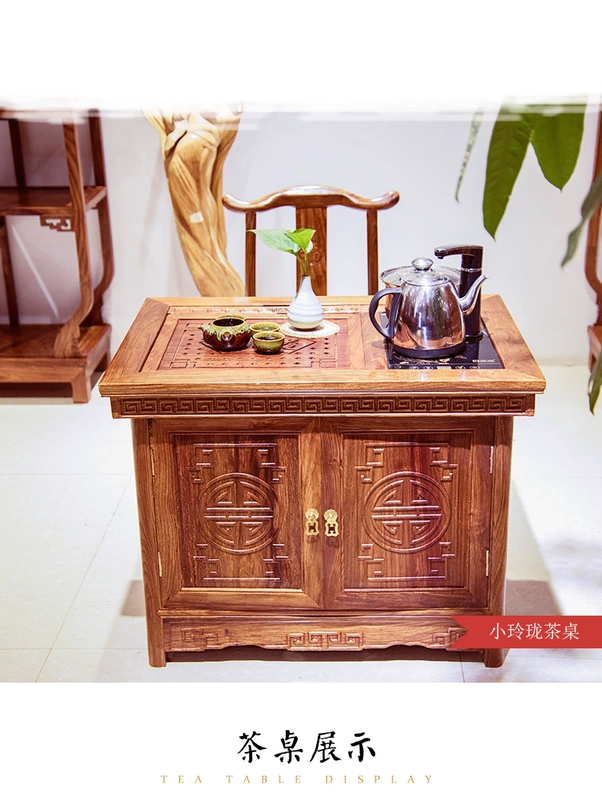 bàn ghế kết hợp của bảng mới của Trung Quốc bằng gỗ cổ đồ nội thất ban công bàn cà phê trà trà gỗ gụ Rosewood trà bảng kung fu - Bàn trà