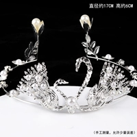 Фиолетовый лебеденный корона серебро