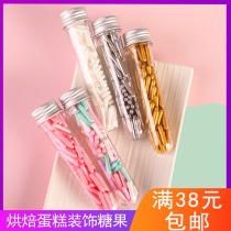 Bake cake decoration candy Golden Silver white round lollipo beads sugar needle cake West Point decoration insert