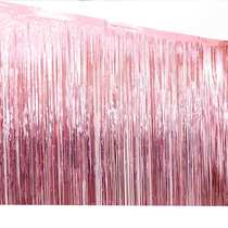 Champagne gold tassel curtain background wall Rose gold rain silk Birthday party decoration decoration Wedding wedding room decoration supplies