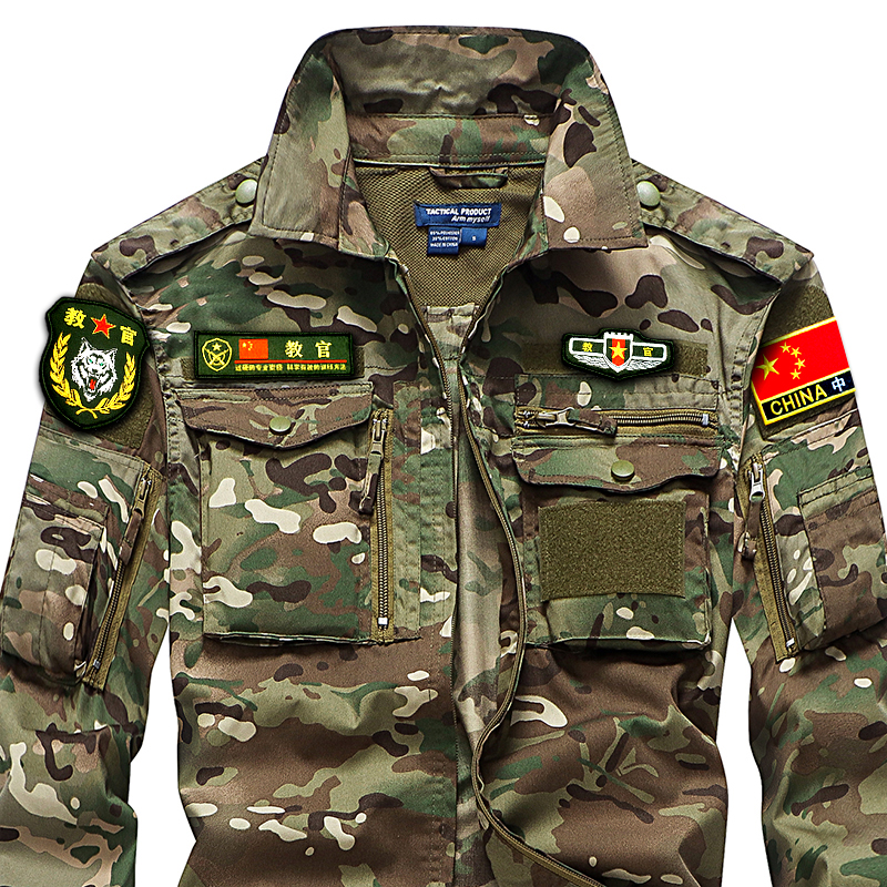 CP camouflamenswear suit men's summer thin Army fan jacket military training instructor uniforms strong assaulting Chinese New clothes clothing