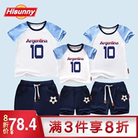 2018 World Cup Gói gia đình Brazil Argentina Family Beach Pack Một gia đình của ba gia đình Fit Shorts Set quần áo gia đình mùa đông hàn quốc