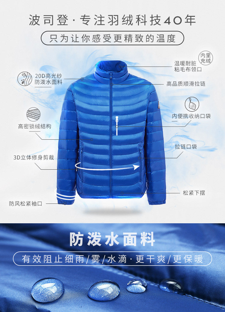 Blouson homme BOSIDENG    - Ref 3120801 Image 8