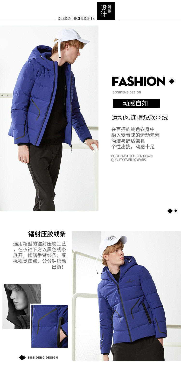 Blouson homme BOSIDENG    en Polyester - Ref 3121105 Image 11