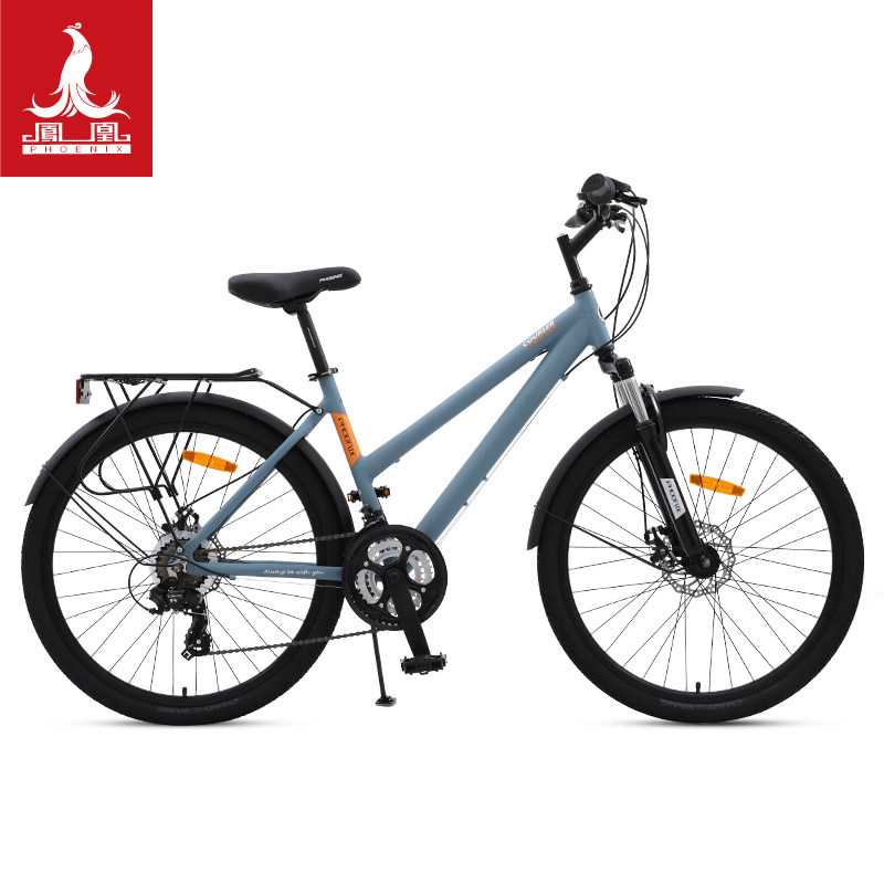 Phoenix bicycle 26-inch 21-speed men's and women's lightweight commuter student adult city mountain bike off-road bike