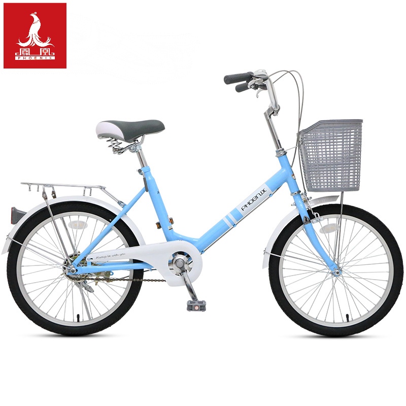 Shanghai Phoenix Bicycle 20 22 inch Lady Student Light Walk Commuter City Vintage Men and Women Bike