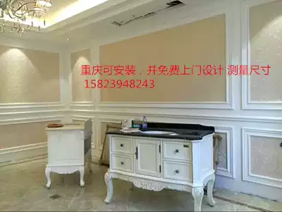 PU decorative flat line PU background wall border PU closing line soft line arc line Chongqing door design and installation