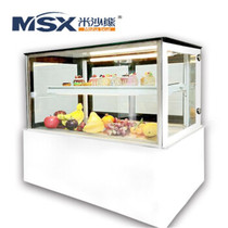 Misha bear cake display cabinet desktop small refrigerated mousse dessert fresh-keeping Cabinet air-cooled right angle glass display cabinet