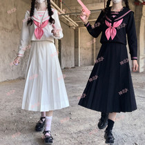 (Shenbei JK)Original dynamic sweetheart genuine JK uniform bad dress sailor suit long sleeve send 2 knots