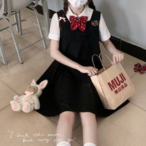 (God North JK) original bubble rabbit cute hipster jk uniform dress dress dress milk dress solid color soft girl