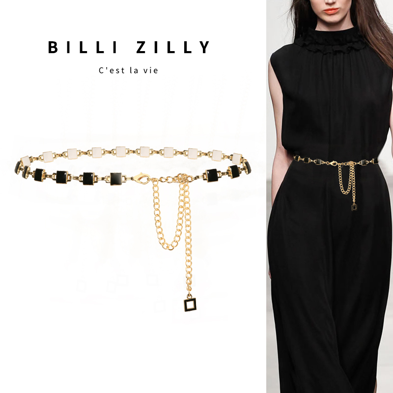 Waist chain Women's summer fashion decoration with skirt suit belt Simple and versatile chain waist seal ins wind belt