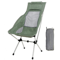 Outdoor folding chair super light portable lunch break backrest leisure recliner camping beach chair fishing armrest moon chair