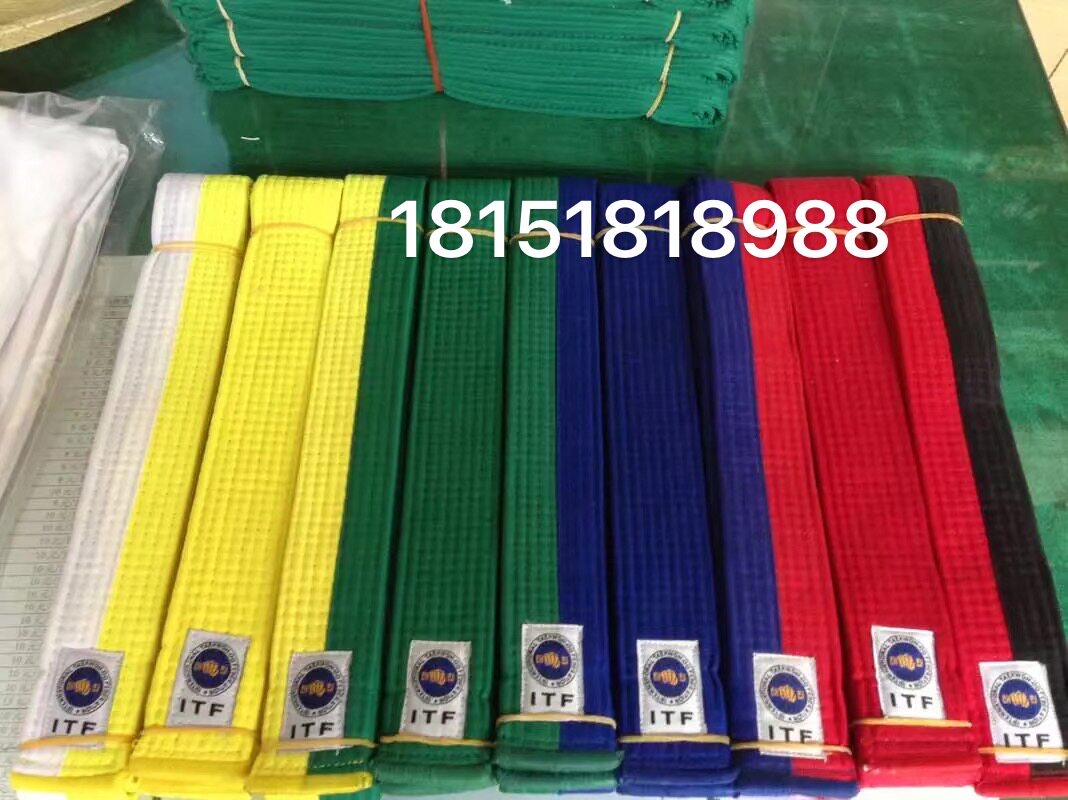 Hanaro Budo 2018 new ITF Taekwondo Belt Personality Embroidered WaistBand Factory Brand Direct Sales