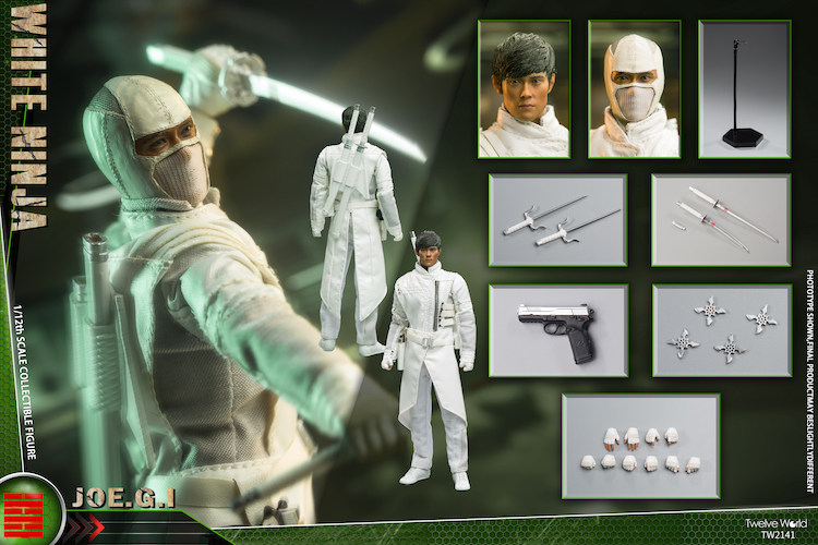 TWTOYS White Ninja (GI Joe Storm Shadow) 1/12 Scale Action Figure