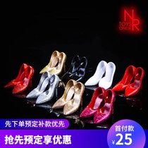  Take an order NRTOYS 1 6 NR12 high heels crystal shoes suitable for female soldiers doll plain body plastic plain body