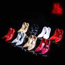 Order NRTOYS 1 6 NR12 high heels Crystal shoes suitable for female soldiers doll body Plastic body