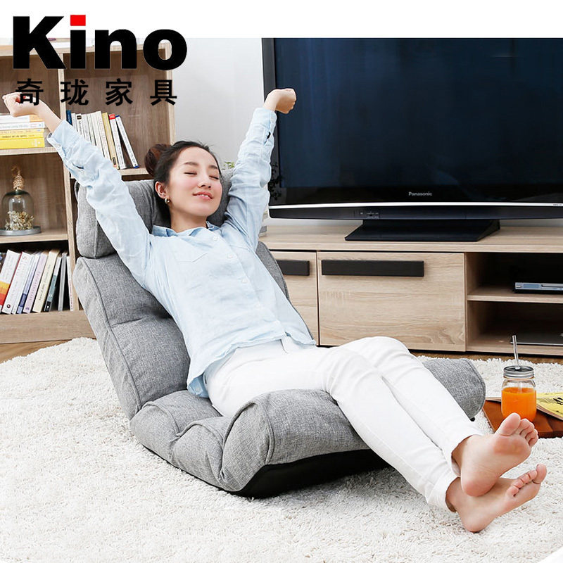 Lazy folding ground small sofa Single man no leg backrest chair bed seat tatami cushion balcony floating window 