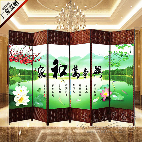 Bán tốt nhất vách ngăn gỗ rắn Trung Quốc và Hàn Quốc màn hình nhà hàng khách sạn phòng khách phòng ngủ văn phòng phân vùng hiên màn hình gấp - Màn hình / Cửa sổ vách cầu thang gỗ