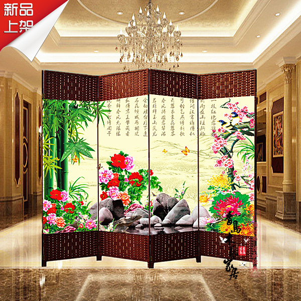 Gấp phòng khách di động phòng ngủ văn phòng khách sạn hiên cửa gấp màn hình hai mặt màn hình vách ngăn gỗ - Màn hình / Cửa sổ lam gỗ phòng khách đẹp