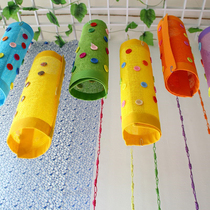 Kindergarten hanging ring creation decoration materials children creative paste painting hanging decoration corridor classroom environment layout