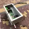 Eco-friendly plastic turtle tank with sun table Land and water ecological land and water pool turtle tank Water turtle box Villa large large