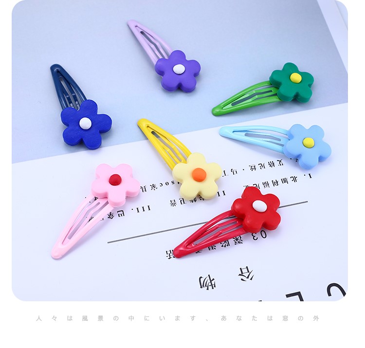 Butterfly love jade ins Xuan ya tong qu wind flowers BB lovely soft TaoXiaoHua clip hairpin Liu Haibian clip, Japan and South Chesapeake