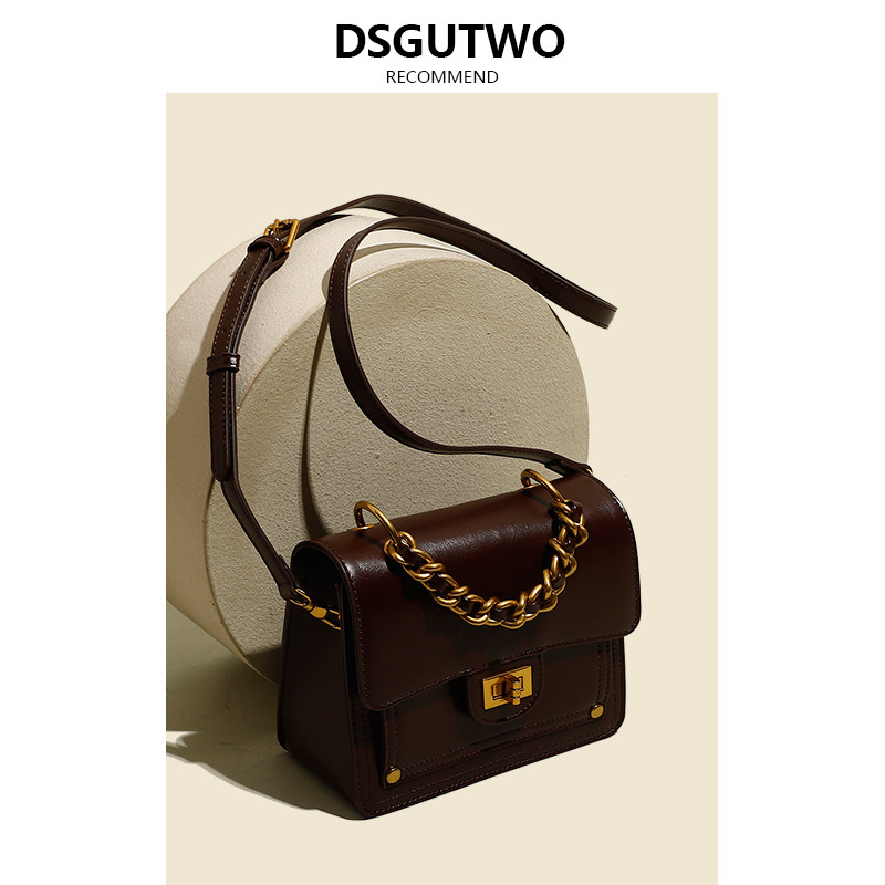 AJ MECICA Korean version of texture Pack Pack 100 hitch 2023 Summer new chain slanted satchel pet backpack-Taobao