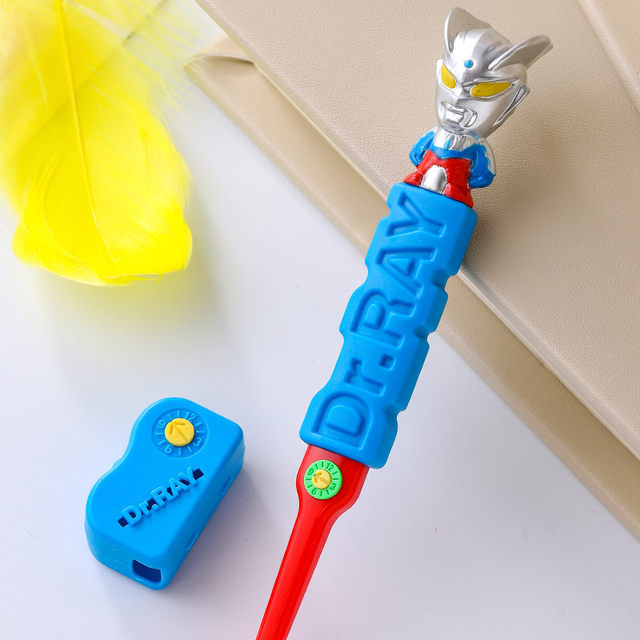 ແປງຖູແຂ້ວເດັກນ້ອຍ Ultraman Leichi soft-bristle boy boy baby cartoon toothbrush 3-6-12 years and above brushing tooth