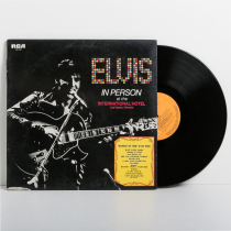 Black vinyl LP Elvis In Person At The International Hotel Elvis Presley