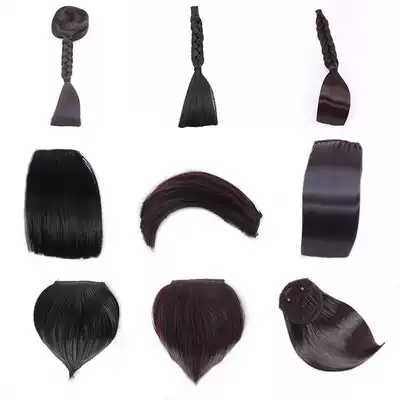 Bride Xiuhe Costume Modeling wig Liuhai style wedding Bride Xiuhe Small Liuhai costume Cheongsam Hair accessories