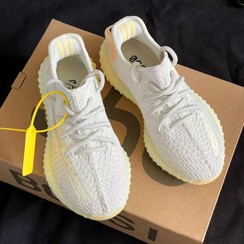 Summer Trendy Coconut Shoes for Men 350, Really Popular White and Yellow Daisy Breathable Running Shoes for Women, Putian Soft-Soled Sports Shoes