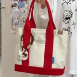 Сумка на одно плечо для отдыха, шоппер, барсетка, льняная сумка, для средней школы